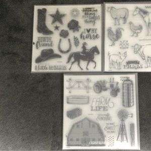Stamp Sets Farm Craft Horses Animals